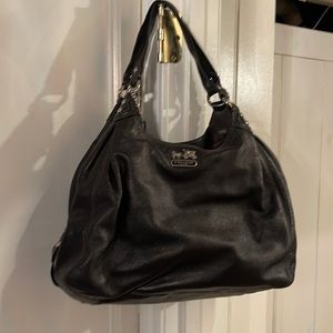 Black coach 3 compartment large bag